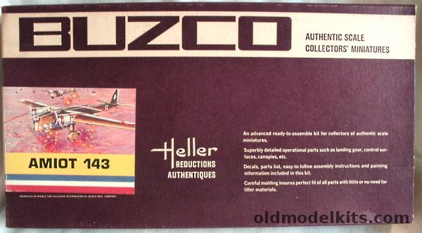 Heller 1/72 Amiot 143 Bomber - Buzco Issue, 306-250 plastic model kit